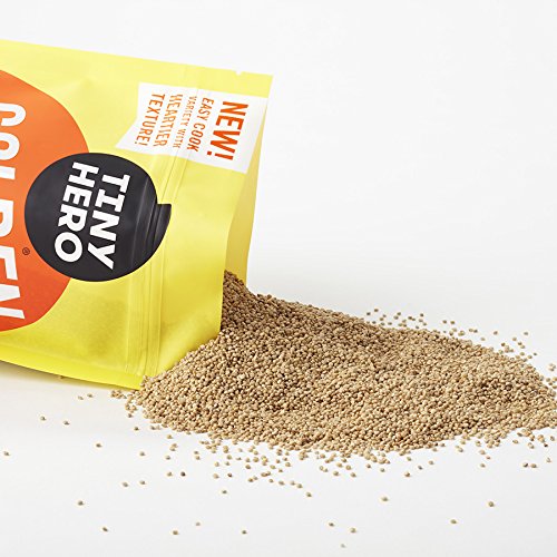 Tiny Hero Golden Quinoa, 5 lb Bag - Non-GMO Verified Canadian Grown Complete Protein Whole Grain Gluten Free Kosher Prewashed Ready to Cook Good Source of Protein, Iron, and Fiber