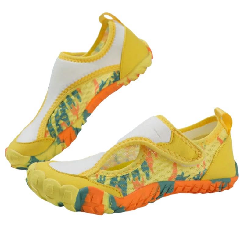 Zapatos de agua, zapatos descalzos, zapatos de senderismo, deportes acuáticos, zapatos de natación, zapatos de vadeo, amarillo, 35