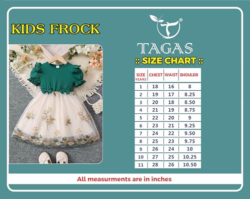 Image of TAGAS Girls' Princess Dress | Girl Dress |Dresses birthdaydress for Babygirls |