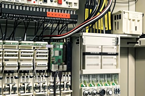 KKSB Cases Raspberry Pi DIN-Schienen-Clip-Halterung, kompatibel mit Raspberry Pi 5, 4B, 3B und anderen SBCs mit dem gleichen Schraubenlochmuster, pulverbeschichteter Stahl, 6 x Clip-Montagepositionen