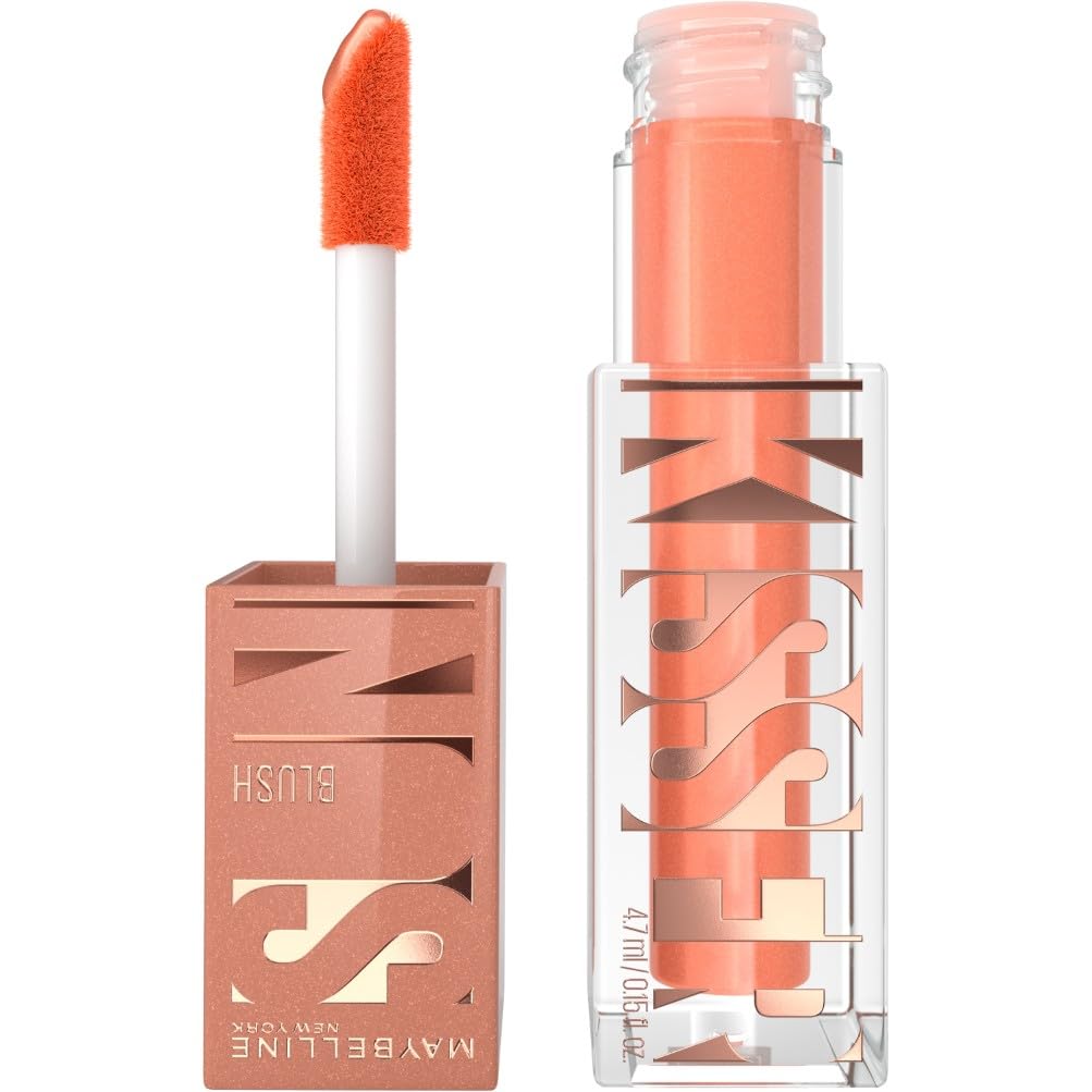 MAYBELLINE Sunkisser Liquid Glow Blush + Vitamin E, 02 Updownglow, Women