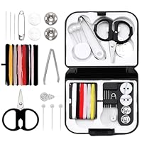 Mini-Nähset, Nähset Reise mit Nähzubehör, ein Nähbeutel, Tragbares Nähzubehör, Das für Handwerksbegeisterte, Reisende, Geeignet ist Enthalten Nadeln, Faden, Knöpfe,Schere Maßband