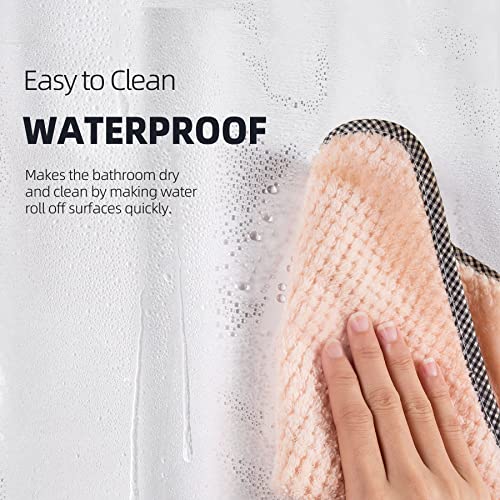 Titanker Clear Shower Curtain Liner, 72 X 72 Plastic Shower Liner Lightweight Peva Shower Curtain Liner For Bathroom, Waterproof Shower Liner With Magnets And Rustproof Grommet Holes #TOP3