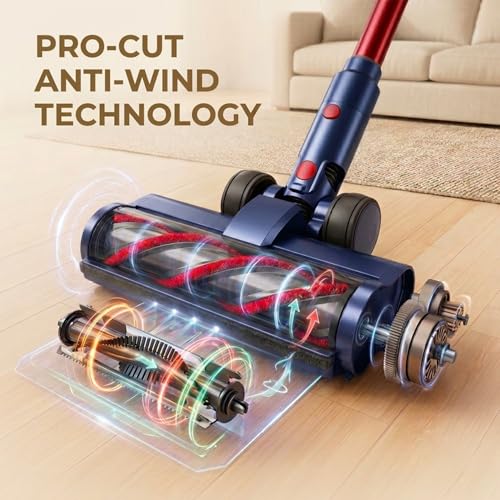 Image of INTETURE Cordless Vacuum Cleaner 650W /55Kpa,70 Mins Cordless Vacuum, Self-Standing Upright Stick Vacuum Cleaner with Wall Mount Charging, Touch Screen, Vacuums for Carpet Hard Floor Pet Hair, Standard