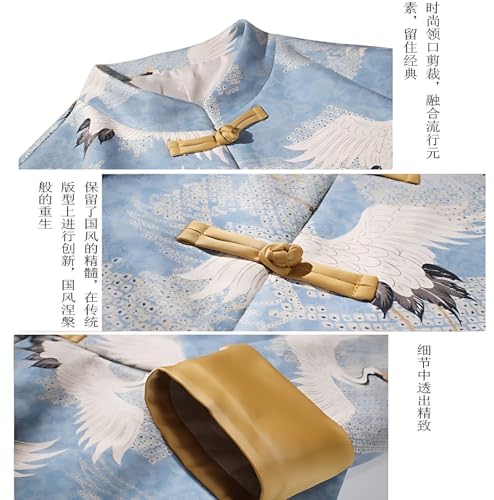 Men's Tang Suit Jacket Spring and Autumn Long Sleeve Chinese Traditional Vintage Print Tai Chi Kung Fu Coat.3
