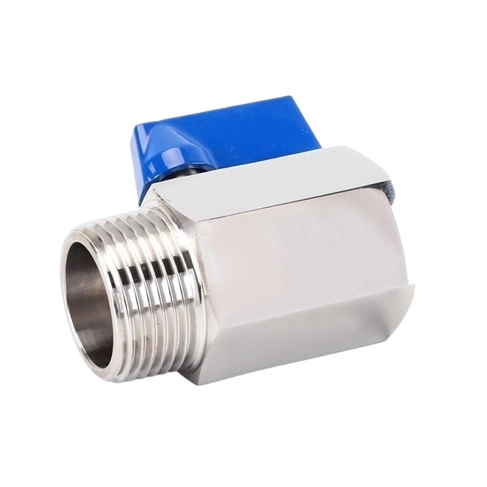 1 mini válvula de bola BSP de 0.12 a 1 pulgada, acero inoxidable SS304/316, roscas hembra/macho, mango manual, para agua, aire, gas, cocina, uso industrial (0.25 pulgadas, SUS316-macho a hembra)