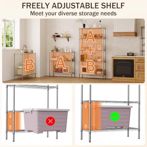 Image of GarveeTech Heavy Duty Garage Shelving Unit, 36 in L x 14 in D x 72 in H