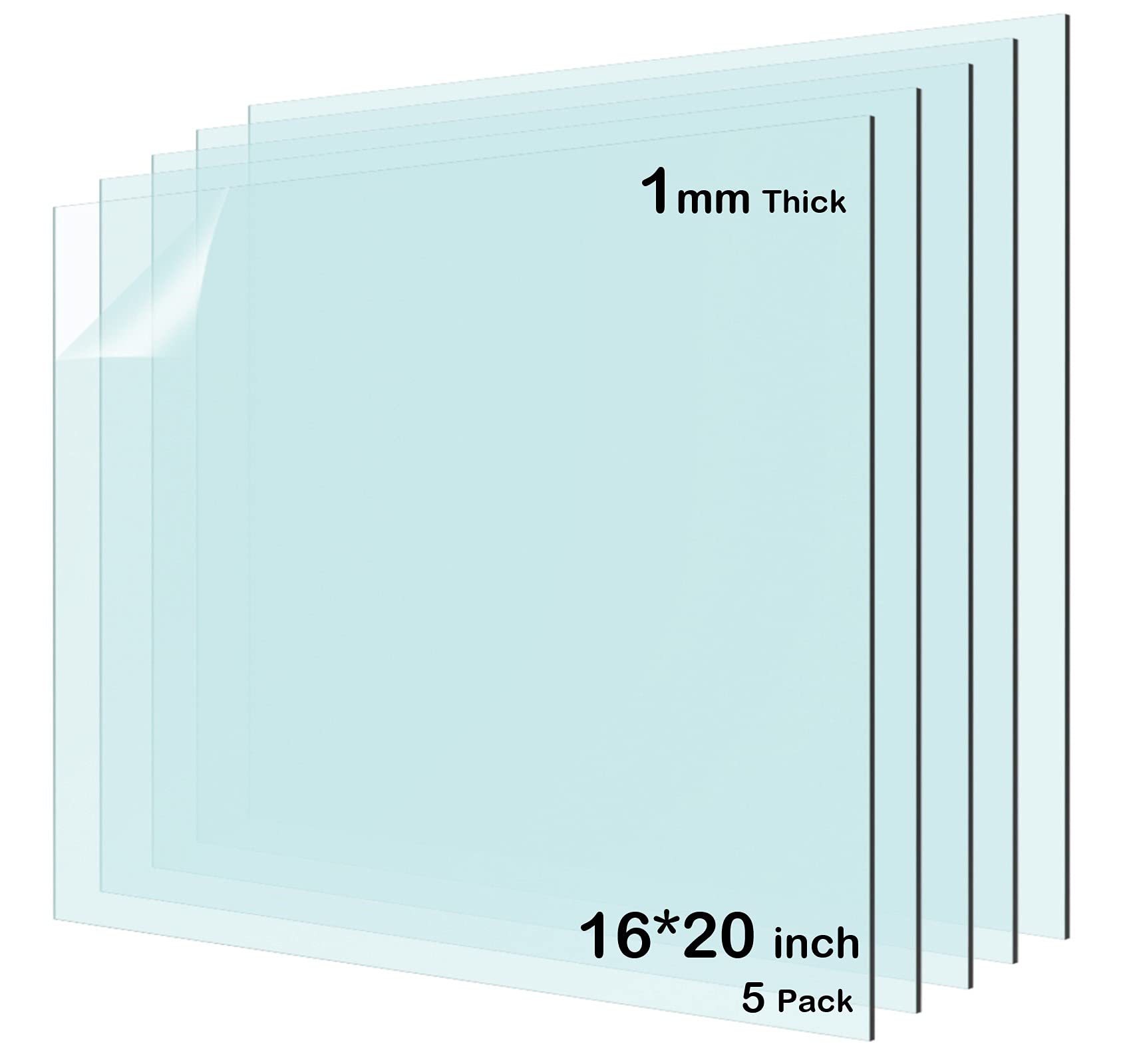 Buy Acrylic Sheets 16x20 Plexiglass Sheets 0.04 Inch Thick PET Sheets