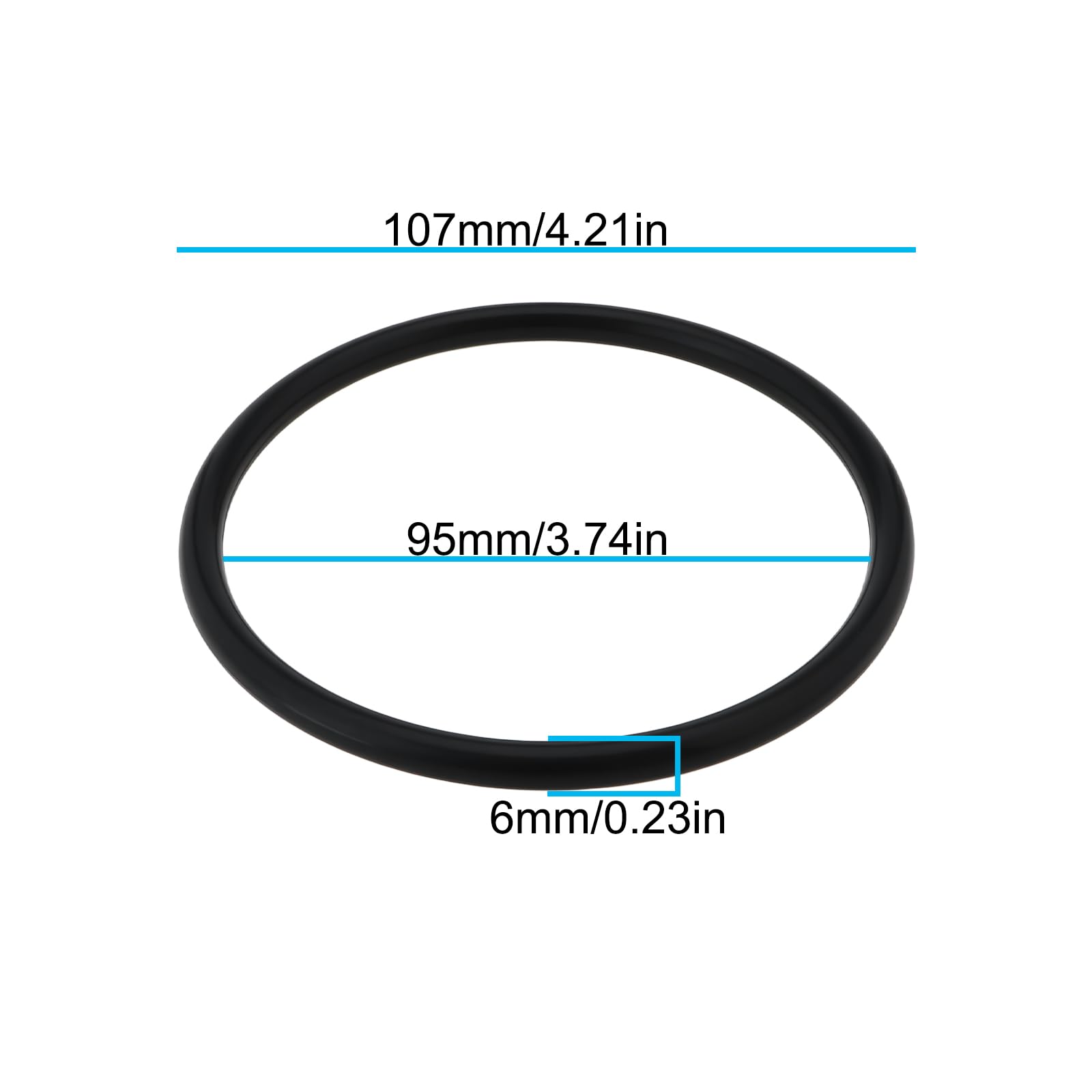 Create idea 2pcs Pressure Washer O Ring Seal 107x95x6mm 90804530 Compatible with Karcher K3 K4 K5 - Image 4