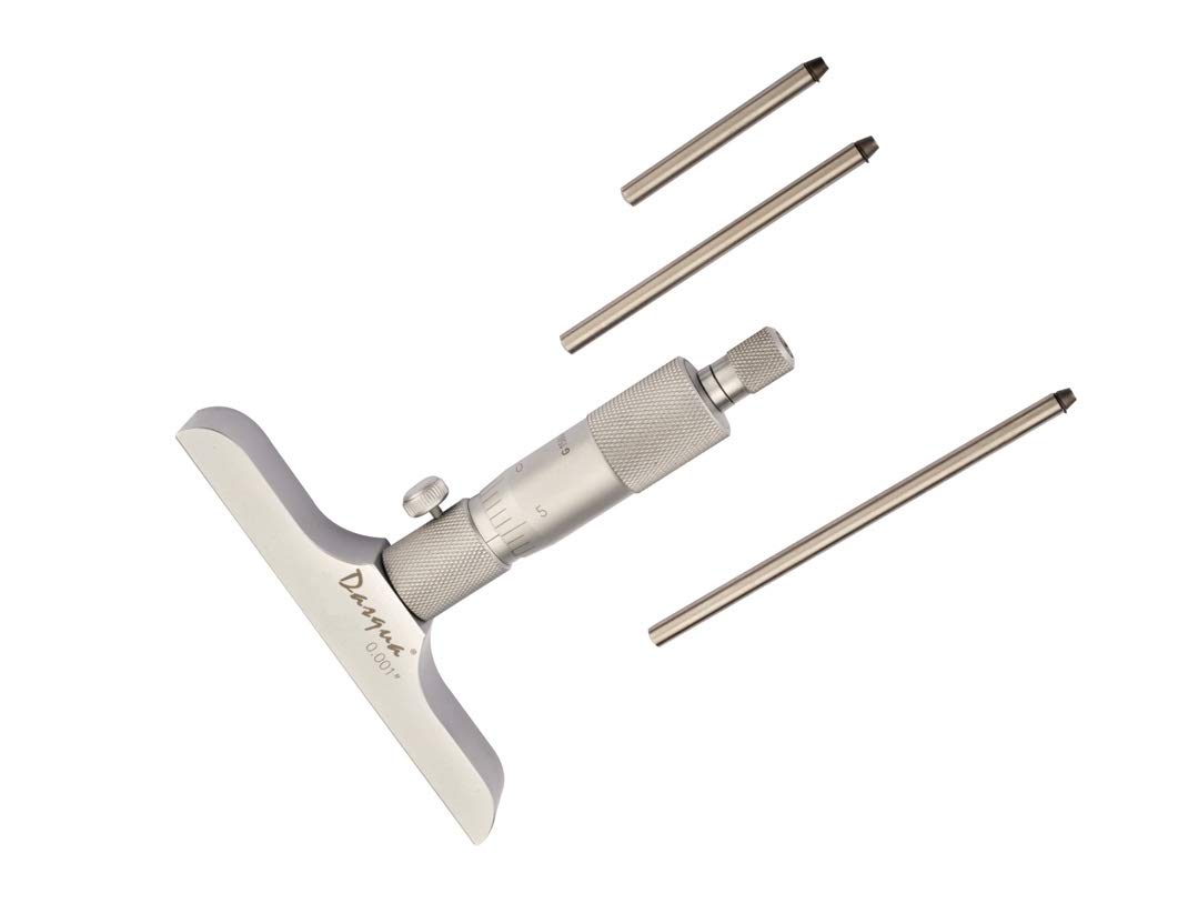 Dasqua 4612-5115 micrómetro de profundidad 0-3"