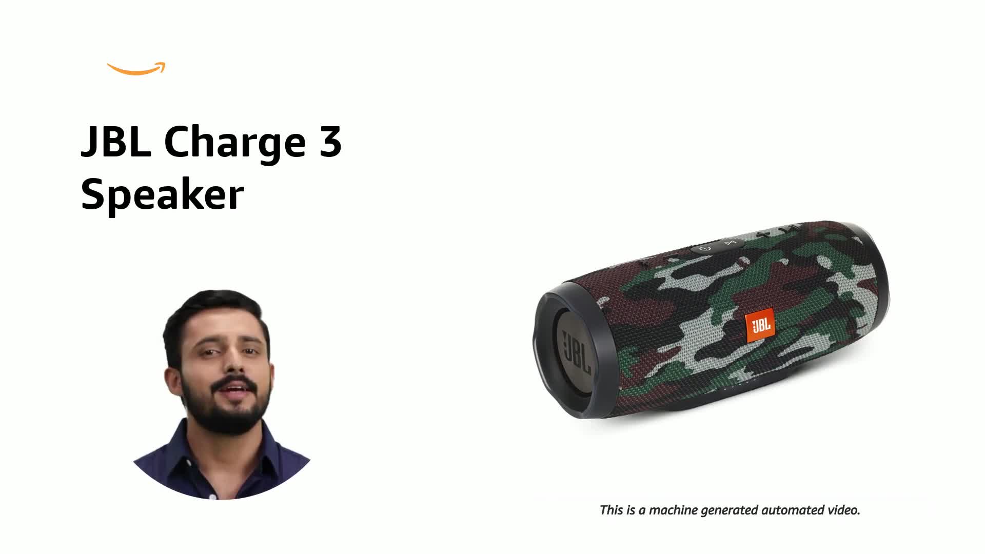 JBL Charge 3 Powerful Portable Speaker with Built-in Powerbank