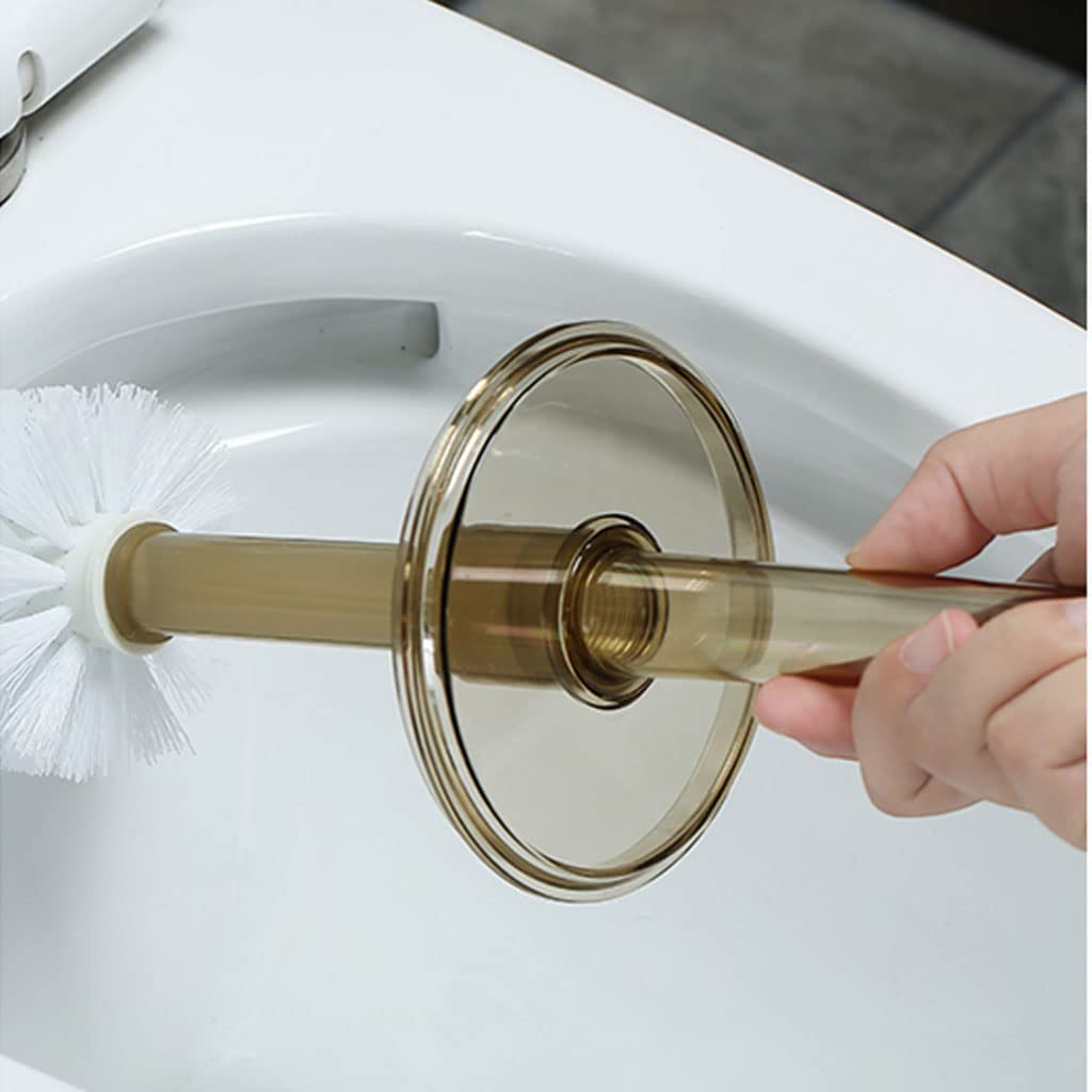 Escobillero Escobilla de Baño Escobilla WC Escobillas de inodoro para baño con soporte, juego de escobillas de inodoro de diseño creativo con escobilla de inodoro de pie de piso base Escobillero y Sop