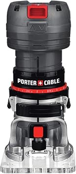 PORTER-CABLE Router, 4.5-Amp, Single Speed 31,000 RPM, Trims 1/4-Inch Laminate, Corded PCE6430