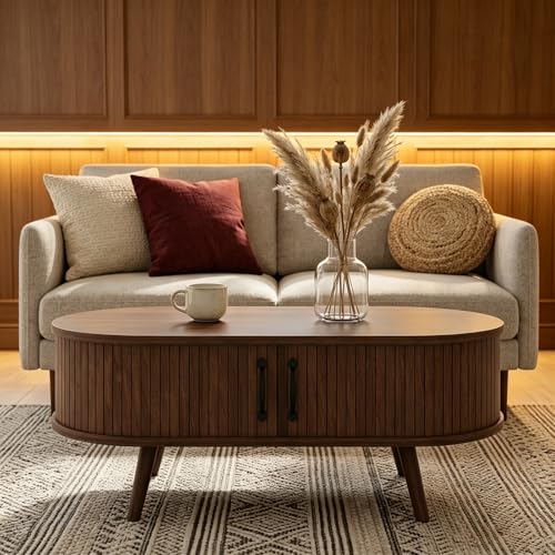 Table basse avec rangement pour optimiser l'espace de votre salon