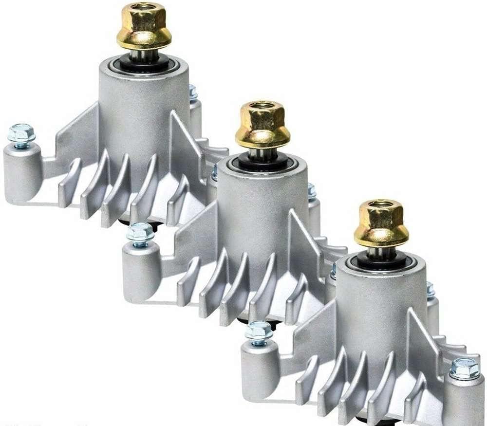 proven part Set of Three Lawn Mower Deck Replacement Spindles with Shaft 143651 137152 285-041 82-510