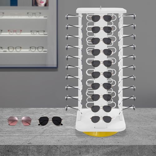 Soporte giratorio de 360° para expositor de gafas con gran capacidad 4