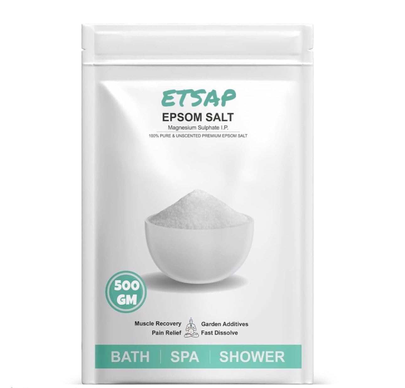 Epsom Bath Salt Crystal and Bath | For refreshing bath soak, relieves aches & pain (500gm)-image-46