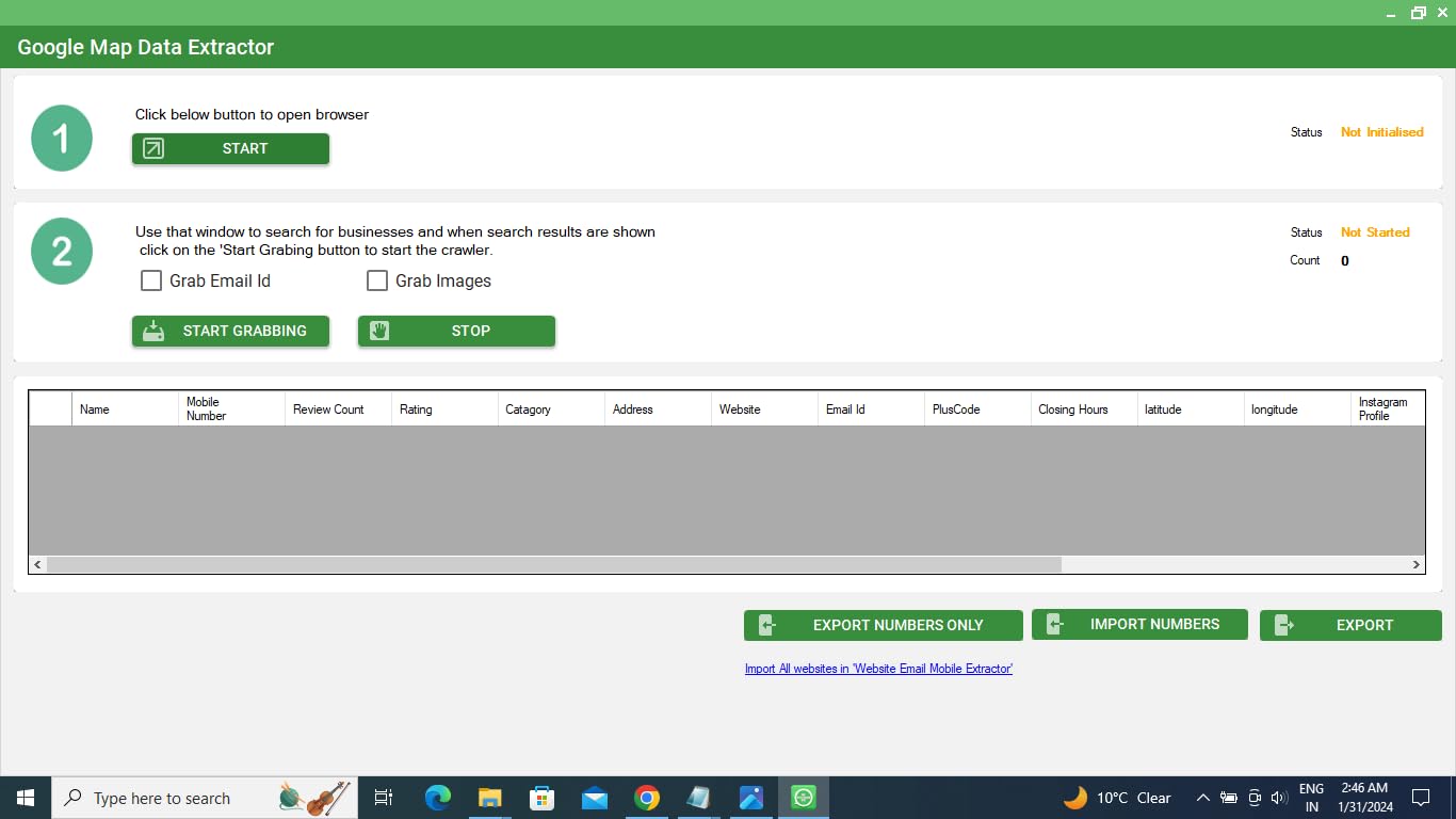 YU SOFTWARE YU Google Map Data Extractor Social Media Data Extractor 1 day free demo WA 7505641414-image-14