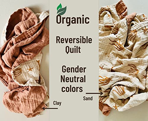 Leyl&Ari Basic Baby Blanket | Baby Blanket For Boys Girls | Toddler Crib Quilt | Newborn Nursery Essentials (Under The Sea Friends) #TOP2