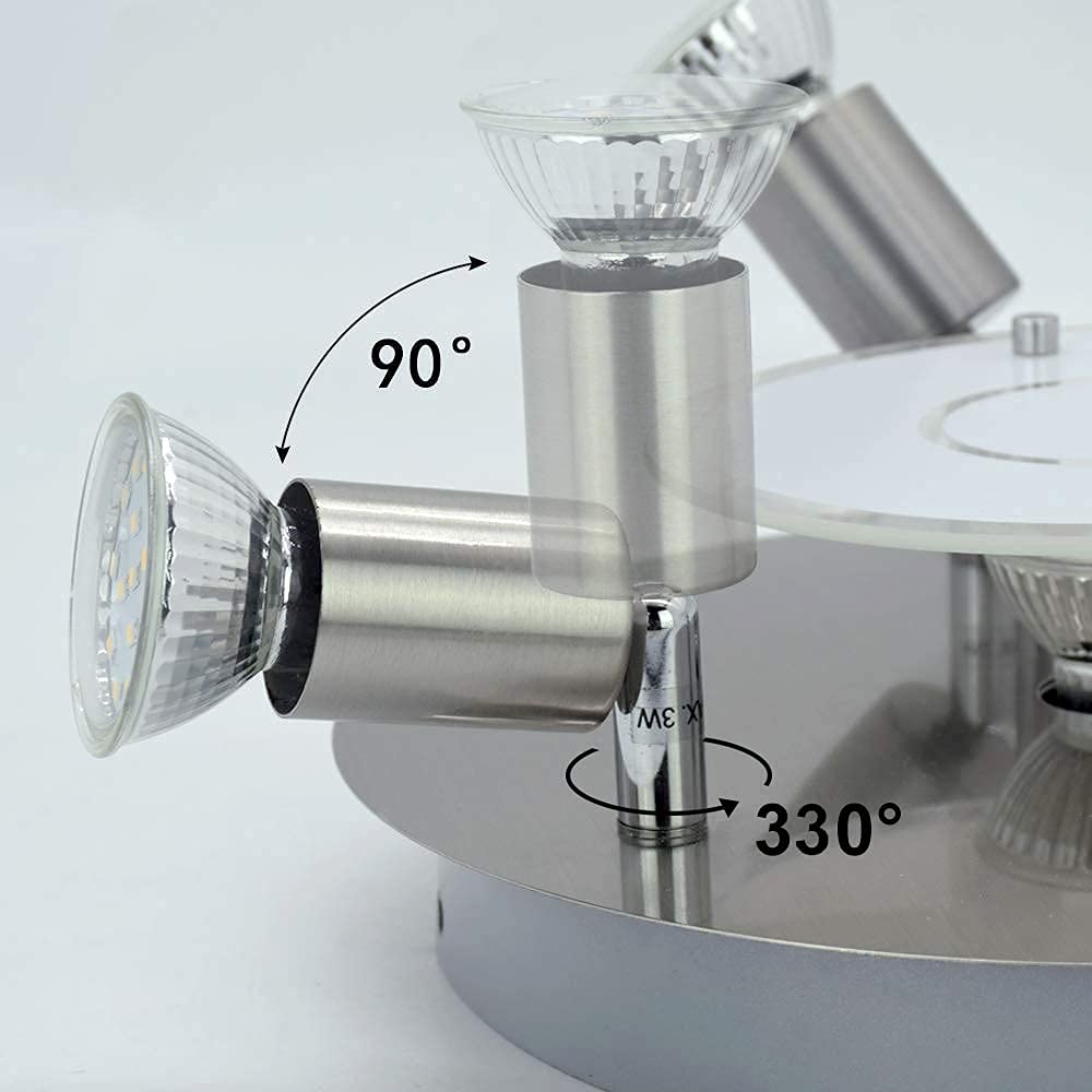 IMPTS LED Ceiling Spotlight Swivelling White GU10 LED 250 LM