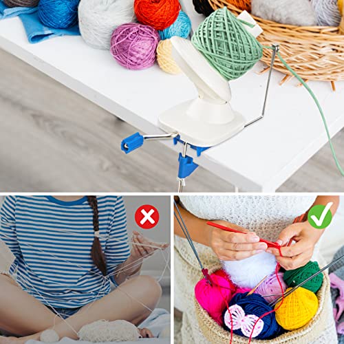 Adhafera Yarn Winder, Yarn Ball Winder For Crocheting, The Helper For Yarn Collection Lovers #TOP1