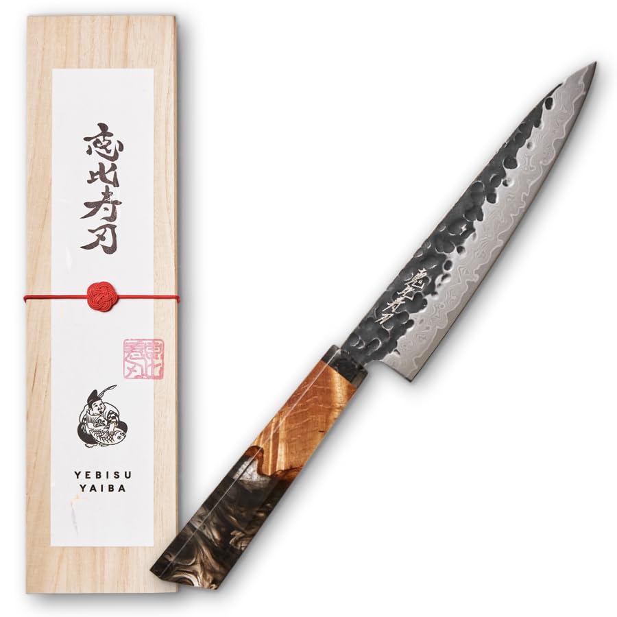 Amazon | 包丁 【月-tsuki- ペティナイフx黒｜13cmx60g｜恵比寿刃