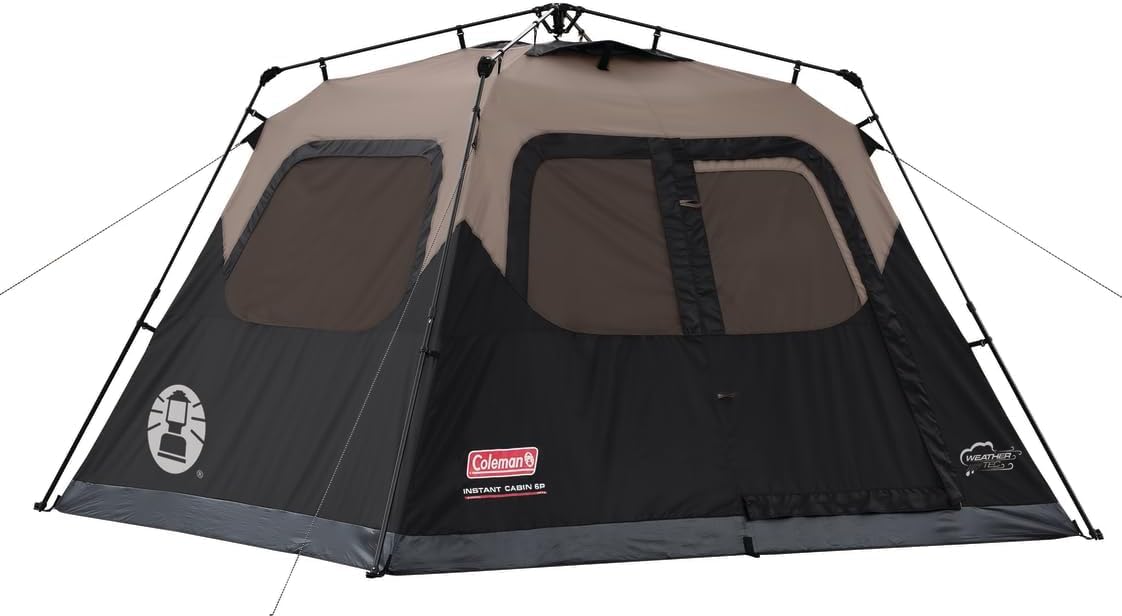 Coleman　インスタント　テント　6人用　ワンタッチ　1分設置可能 Amazon.co.jp: Coleman(コールマン) 6人用 インスタントテント