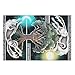 CCMugshop Jigsaw Puzzle nórdico vikingo Yggdrasil Wolf Skoll & Hati Print Puzzle 500/1000 piezas para adultos y niños, color blanco