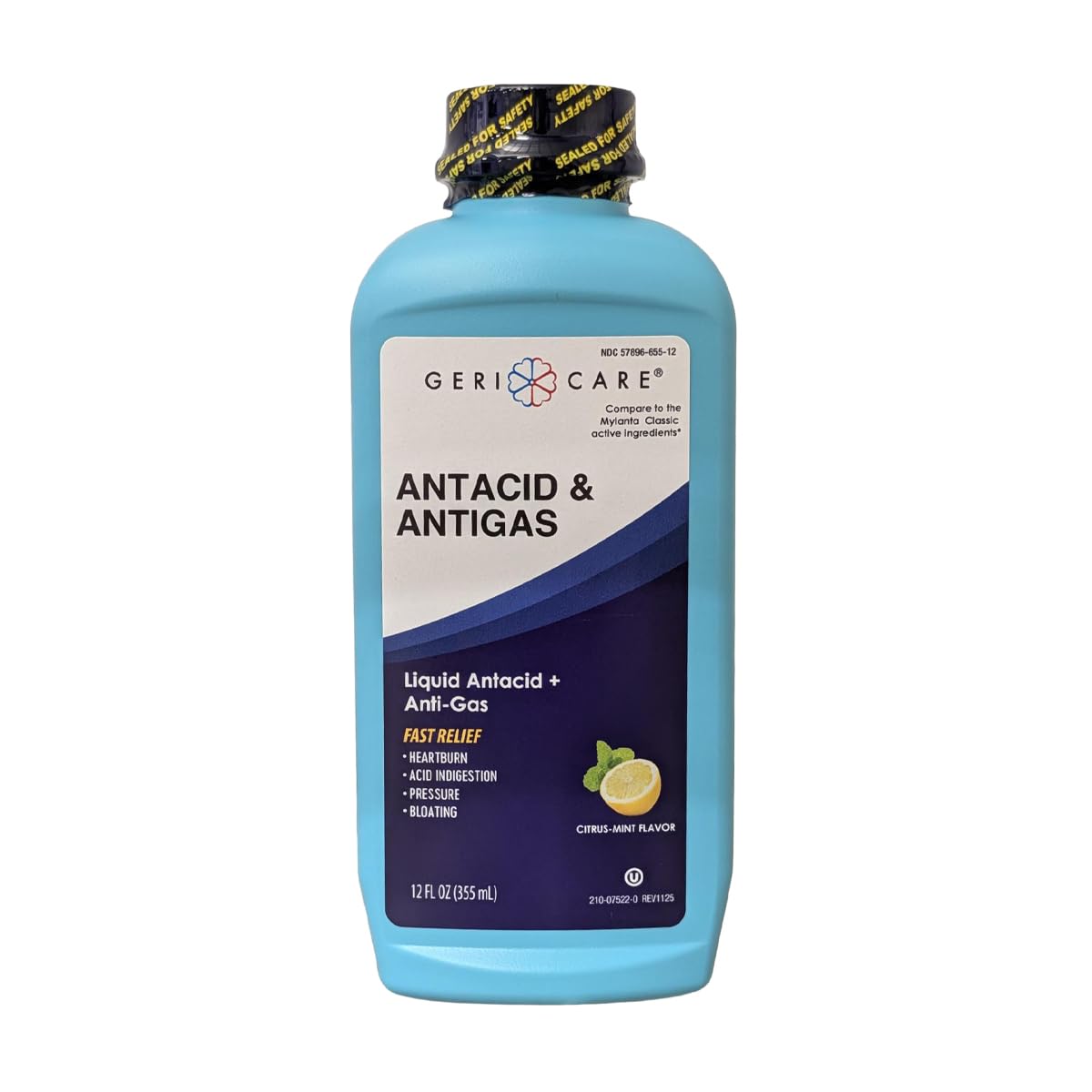 GeriCare Maximum Strength Geri-Lanta Antacid & Antigas for Heartburn, Acid Indigestion, Pressure and Bloating, Liquid, 12 Fl Oz (Pack of 1) — Amazon image 10