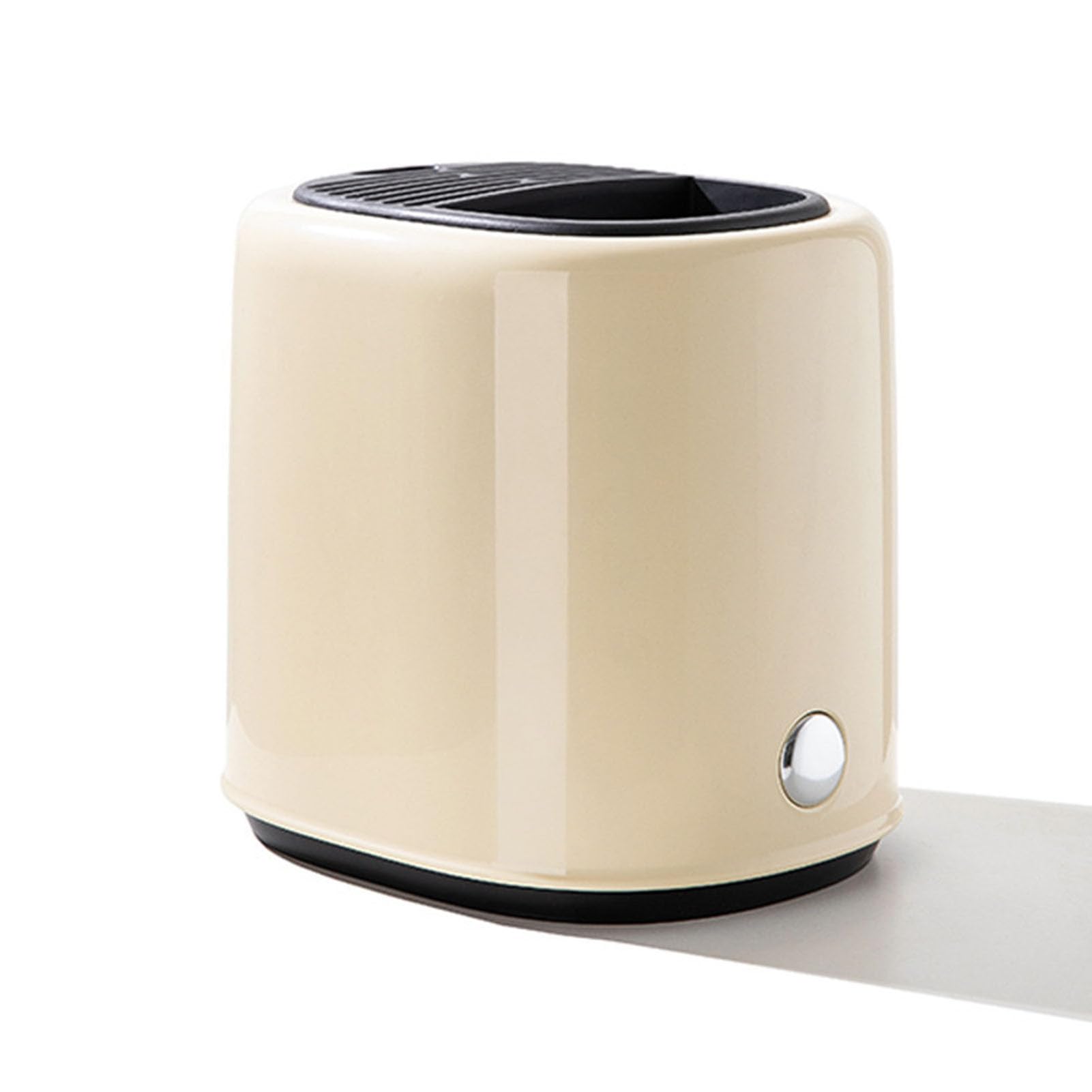 Escurridor de utensilios de cocina compacto en color beige para cubiertos y palillos de ABS