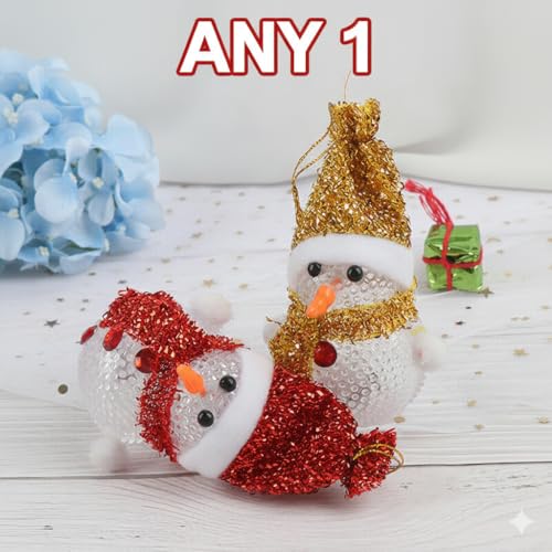 Image of Snowman With Light Christmas Decoration | Items for Home & Office | Festive Hangings, Foam Ornaments | PoPo Toys 