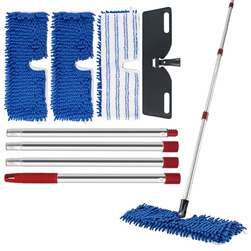 Microfiber Dust Mop for Hardwood Floors, Flat Mops...