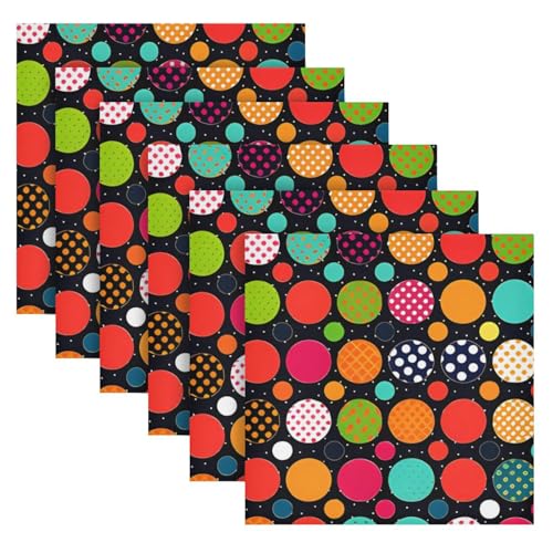 Servilletas de Tela Multicolor Set x6 20x20 in miniatura 2