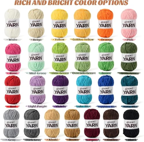 Image of 3 Pack Fluffy Chenille Yarn for Crocheting, Chunky Velvet Yarn for Crochet Amigurumi, Baby Yarn for Crocheting Soft Blanket, 262.4yds /10.5 oz Bulky Yarns for Crafts /Hats /Shoes /Socks (3 Rust)