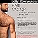 Betty Cover Your Gray Mens Hair Color for Beard, Mustache & Body Hair - Brown