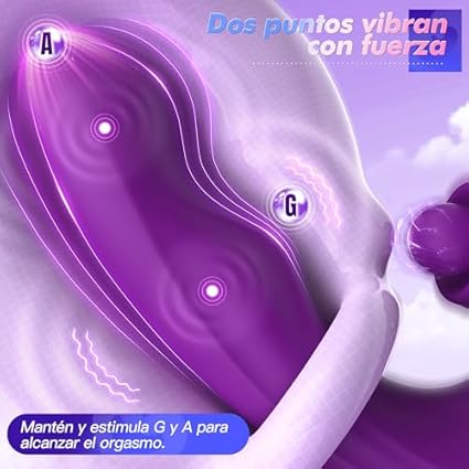 Vibradorador Mujer Juguetes Eróticos y Puntos G, 3 en 1 Consoladores.. para Mujer con Vibración Vibrador, Succionador de Clítoris Femenino Dildo Juguetes Sexuales de modo 10x5x5 Vibradores Mariposas