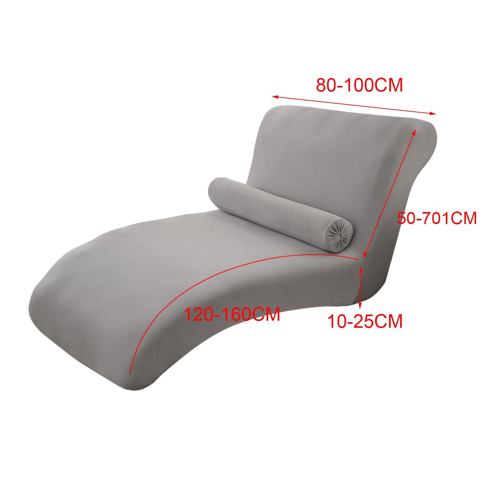 Coprisedia, Coprimaterasso Elasticizzato, Coprimobili, in Spandex, Lavabile, per Camera da Letto, Soggiorno, Uso Quotidiano, Grigio