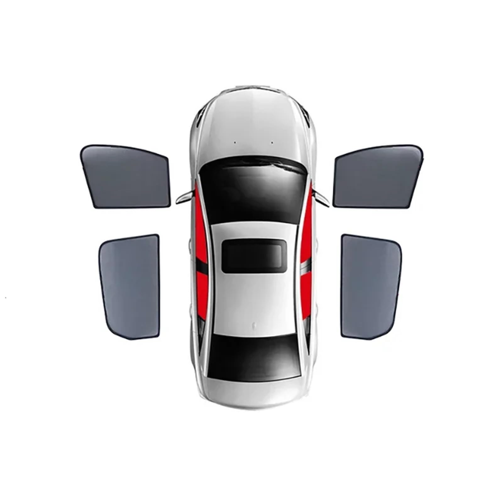 Aletta Parasole per A4 III B7 per Avant per Allroad per Quattro 2006-2009 Parasole per Auto Parasole per Finestrini Laterali Anteriori Posteriori Parasole dell’Auto(4PCS)