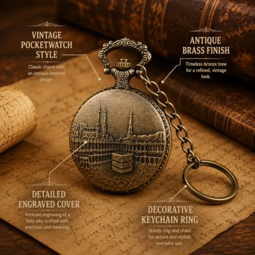 Image of Antique Bronze Pocket Premium Vintage Theme Metallic Home Key Chain & Key Rings | Best Gift for Men, Woman, Boys & Girls on their Special Occassions