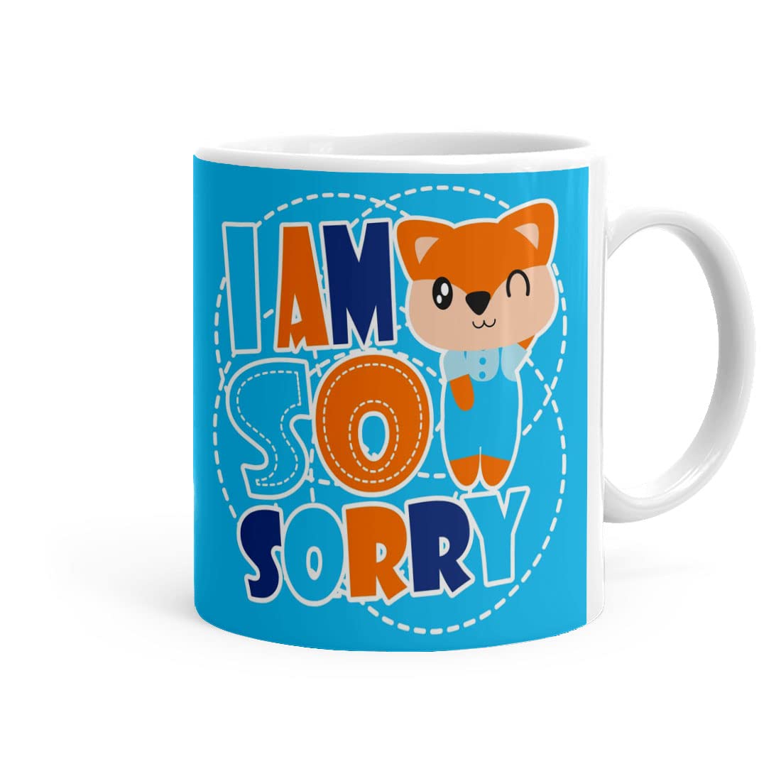 Khakee Sorry Theme Printed Ceramic Coffee Mug (325 ml)- Gift for Husband,Wife,Girlfriend,Boyfriend,Best Friend,Mom Dad(m906-7) (B09VL9B5NB) Amazon Price History, Amazon Price Tracker