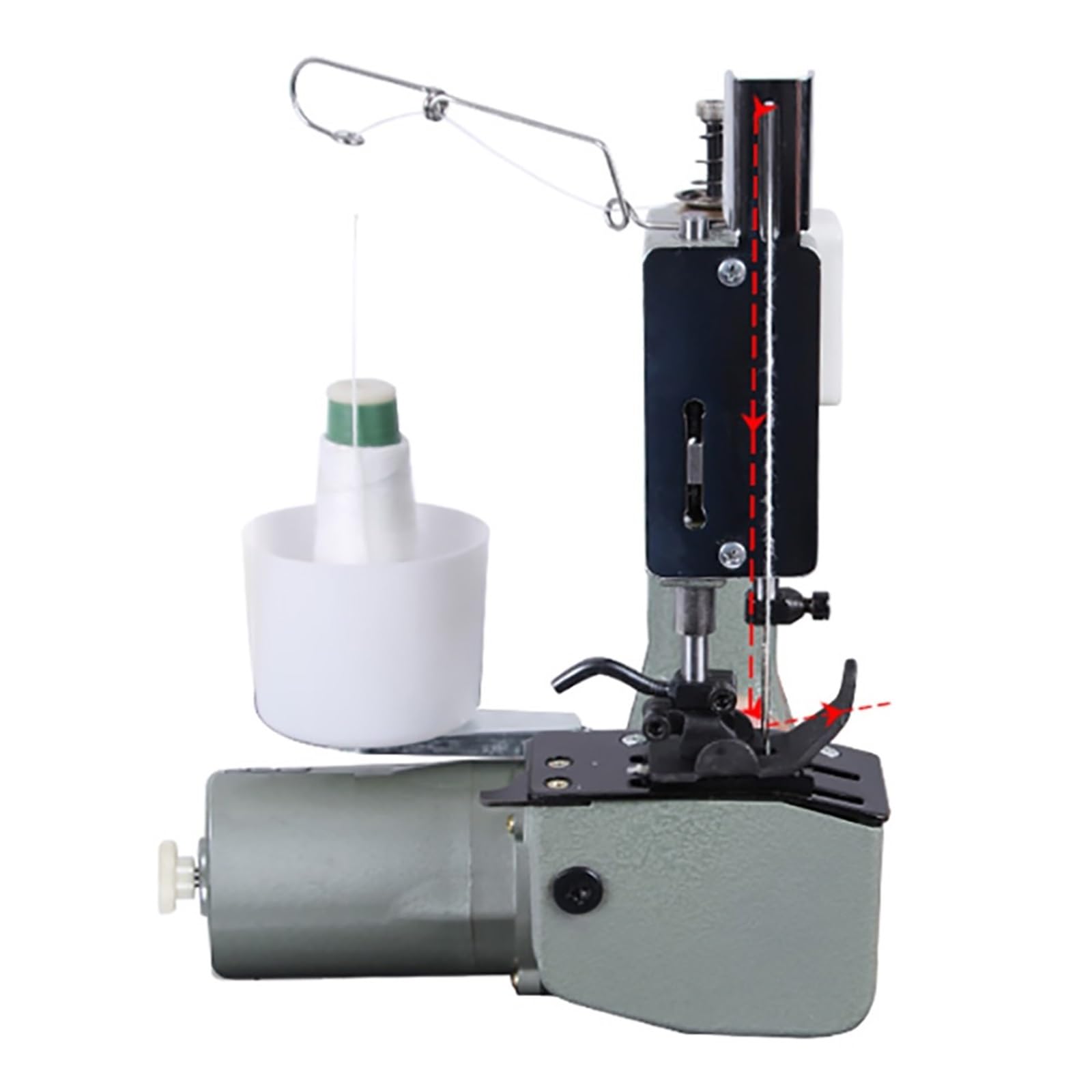 Macchina da cucire elettrica portatile for la casa, macchina for sigillare sacchetti di riso, macchina for l'imballaggio di sacchetti di tessuto, 130 W, 12000 giri/min per principianti e fai da te