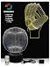 Baseball Gifts 3D Illusion Night Light Baseball & Baseball Glove- 2 Designs in 1 Box- Includes Remote Controller A Great Gift for Men Dad Boys or Adults A Great Gift Set inc Plug by rainbolights