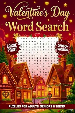 Valentine's Day Large Print Word Search for Seniors