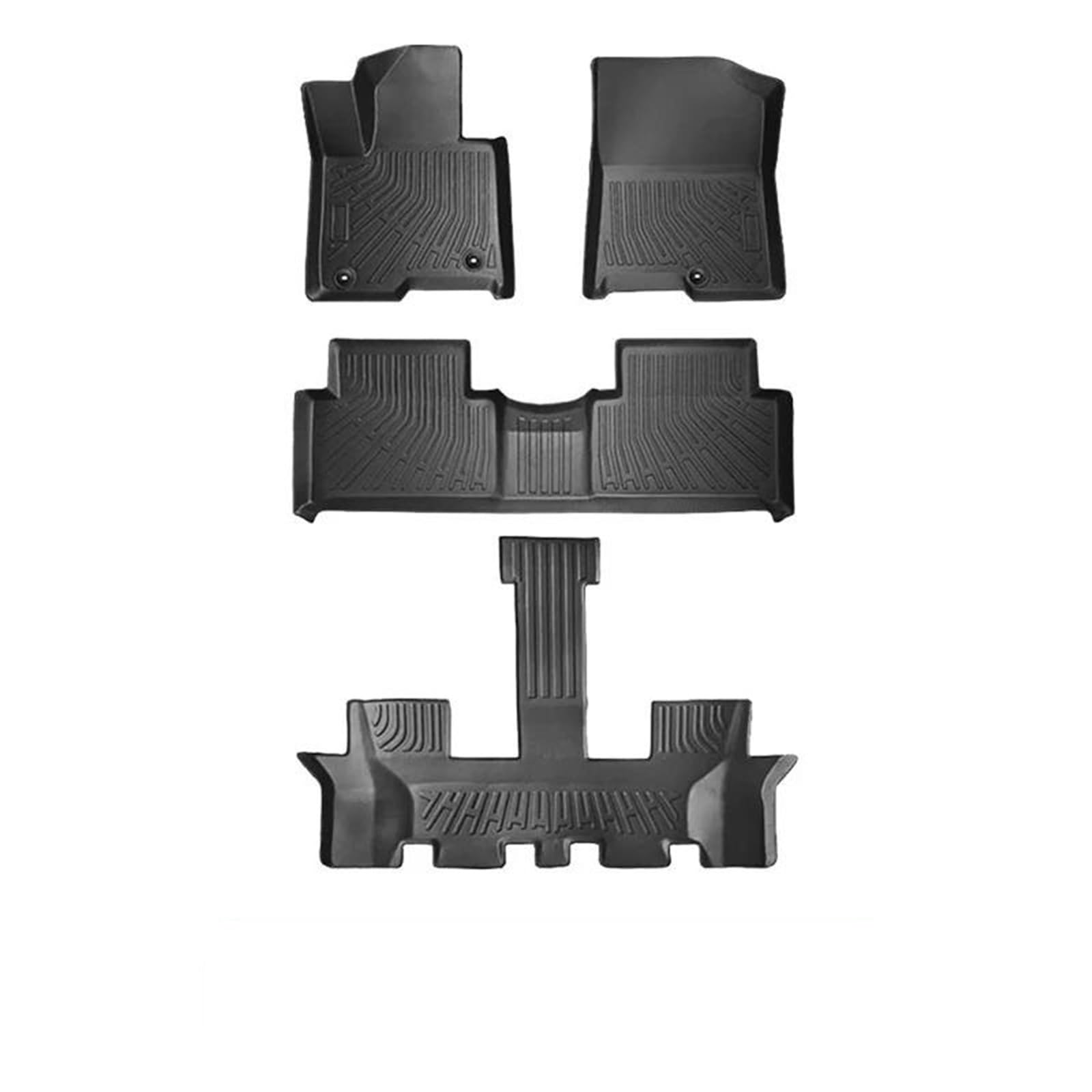 Yfbh 7 Seat Fm Car Floor Mats Slip For Kia For Sorento Oil-Electric Model 2021-2025 Trunk Mat Backrest Pad Phev & Hev Cargo Liner Floor Mats(7 Seat Fm)