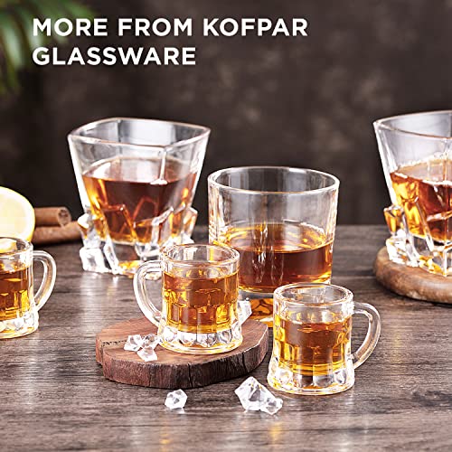 Kofpar Shot Glasses, Espresso Shot Glasses, 6-Pack Shot Glasses With Handle, 50 Ml/1.8 Oz Shot Glasses For Vodka, Whiskey, Tequila, Espresso, Perfect For Father, Husband Holidays Or Birthday Present #TOP4