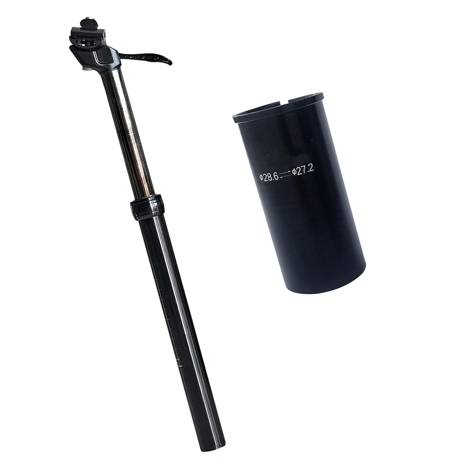 Tige de selle réglable en acier inoxydable avec commande manuelle VTT - 7