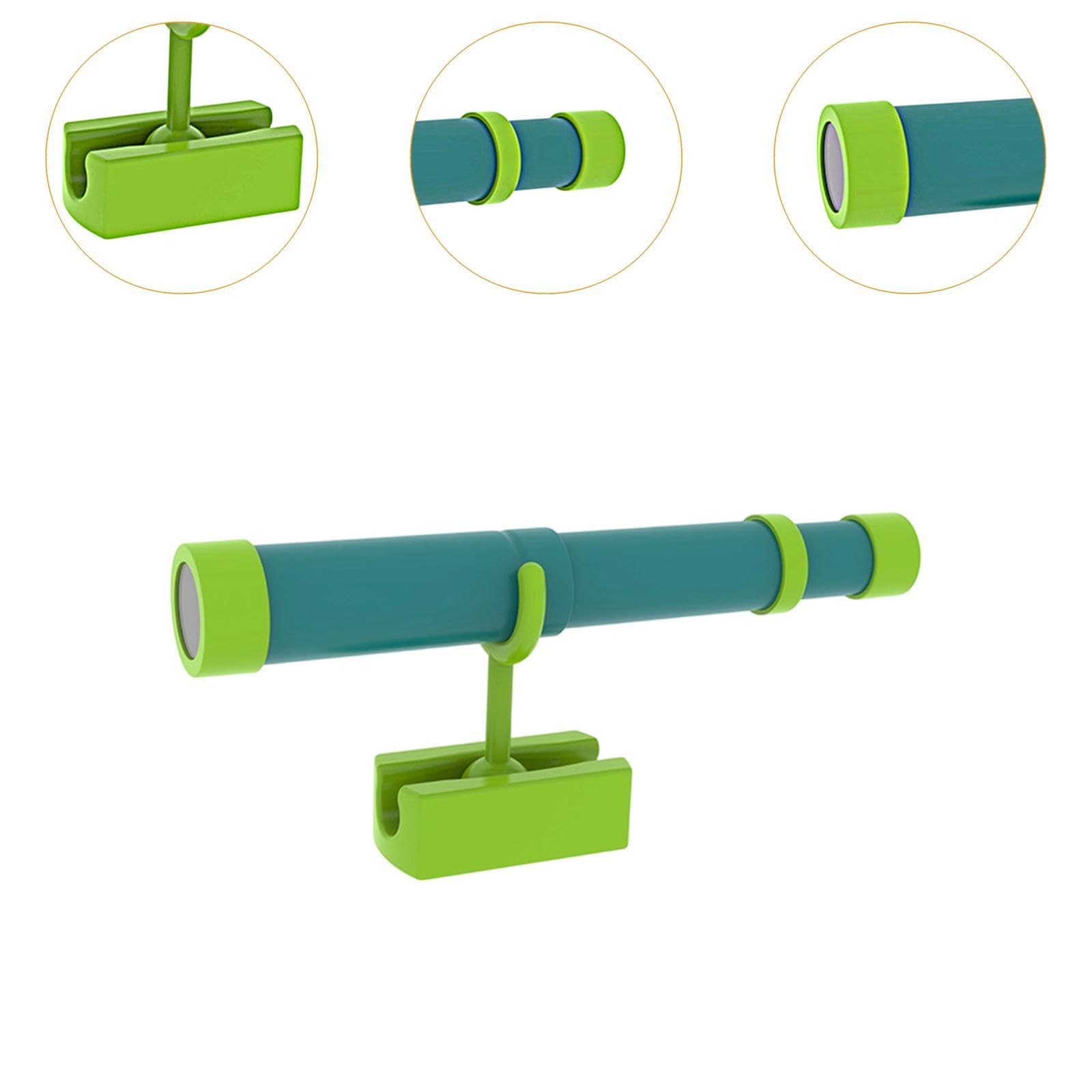 Milageto Télescope de pirate pour enfants, de pirate facile à installer, accessoire de jeu rétractable pour cabane de jardin, cadeau idéal pour les, Vert
