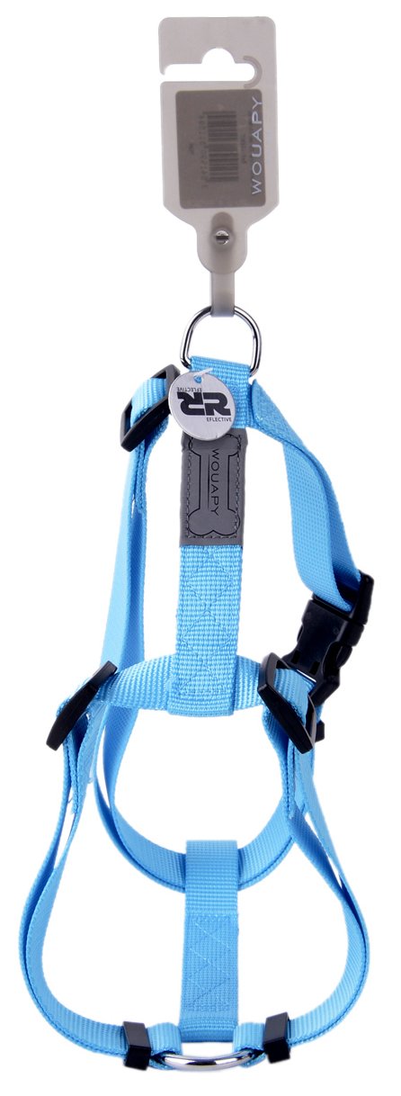 Wouapy Basic Line Harness for Dog 25 mm Width/Thorax of 63/97 cm, Blue Harness
