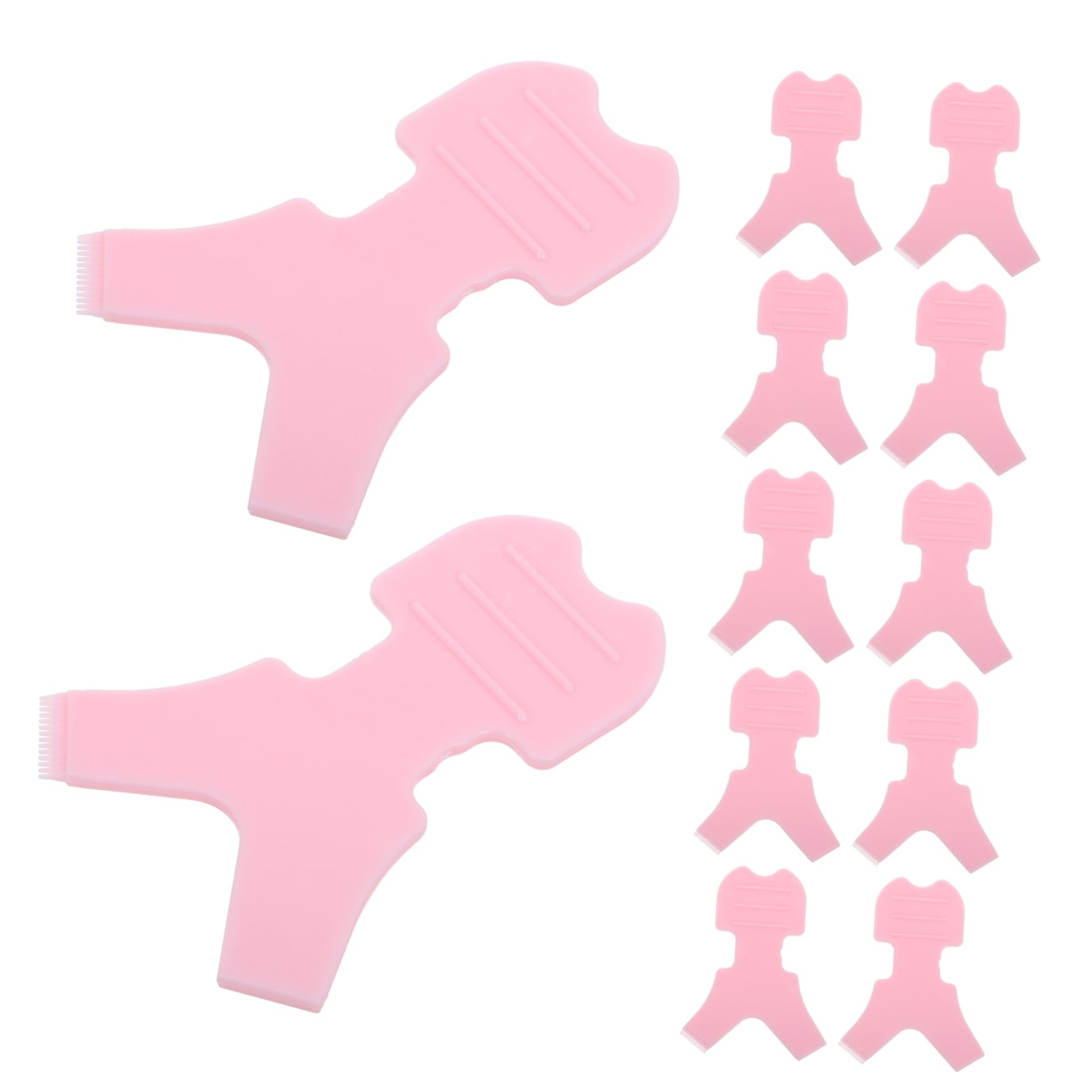 BESTYASH Silicone Eyelash Applicator Brush Gentle Lash Perm Tool for Natural Curl 50pcs Set