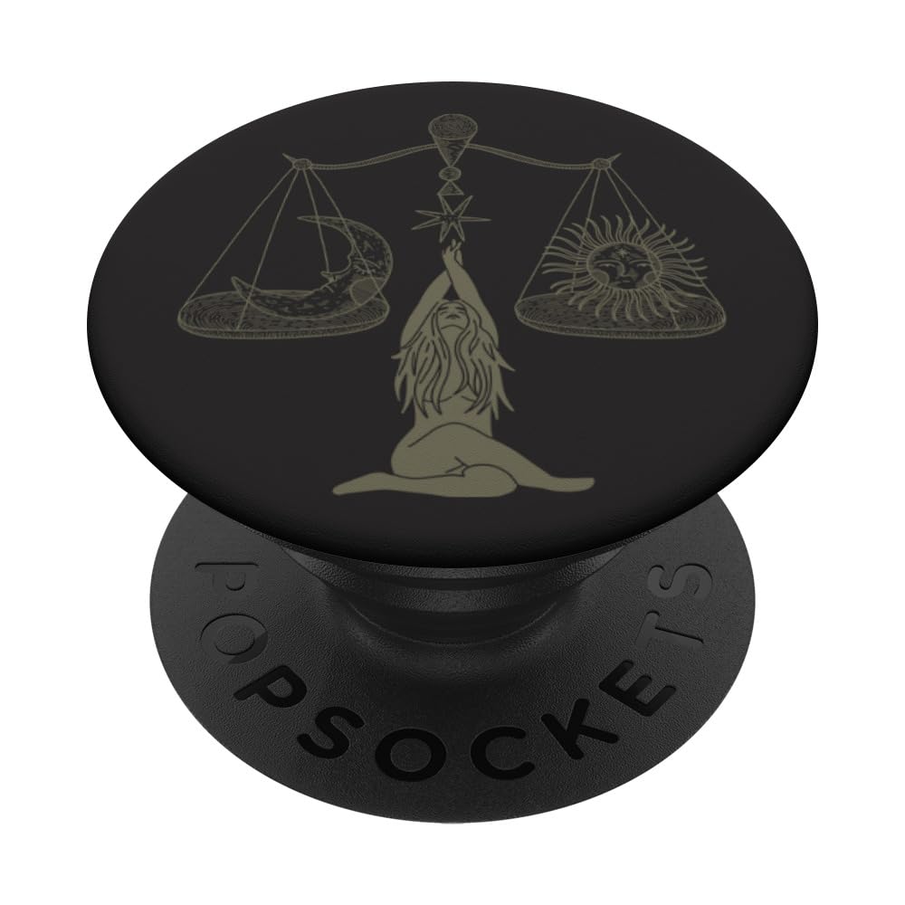 Moon Sun Pair of Scales PopSockets Adhesive PopGrip